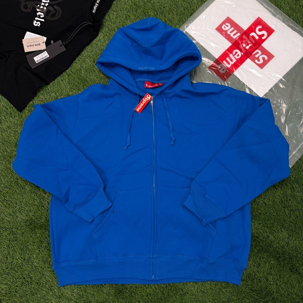 Supreme Royal Blue Zip-Up Hoodie